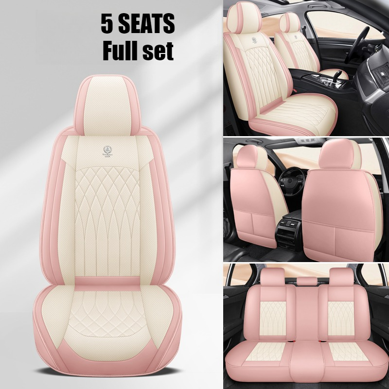 Leather Car Seat Covers Full Set Universal - Полный комплект универсальных чехлов для автомобильных