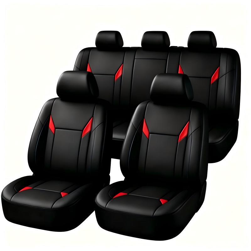 Leather Car Seat Covers Full Set Universal - Универсальные чехлы для автомобильных сидений из