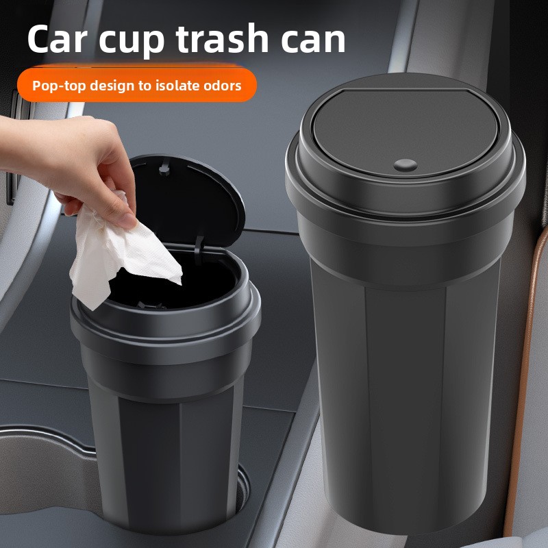 Waterproof Car Trash Can With Lid - Автомобильный мусорный бак-органайзер для консоли, водонепроницаемый,
