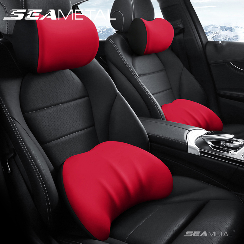 Memory Foam Car Neck Pillow Lumbar Support - Подушка SEAMETAL для автомобильного подголовника, эргономичная