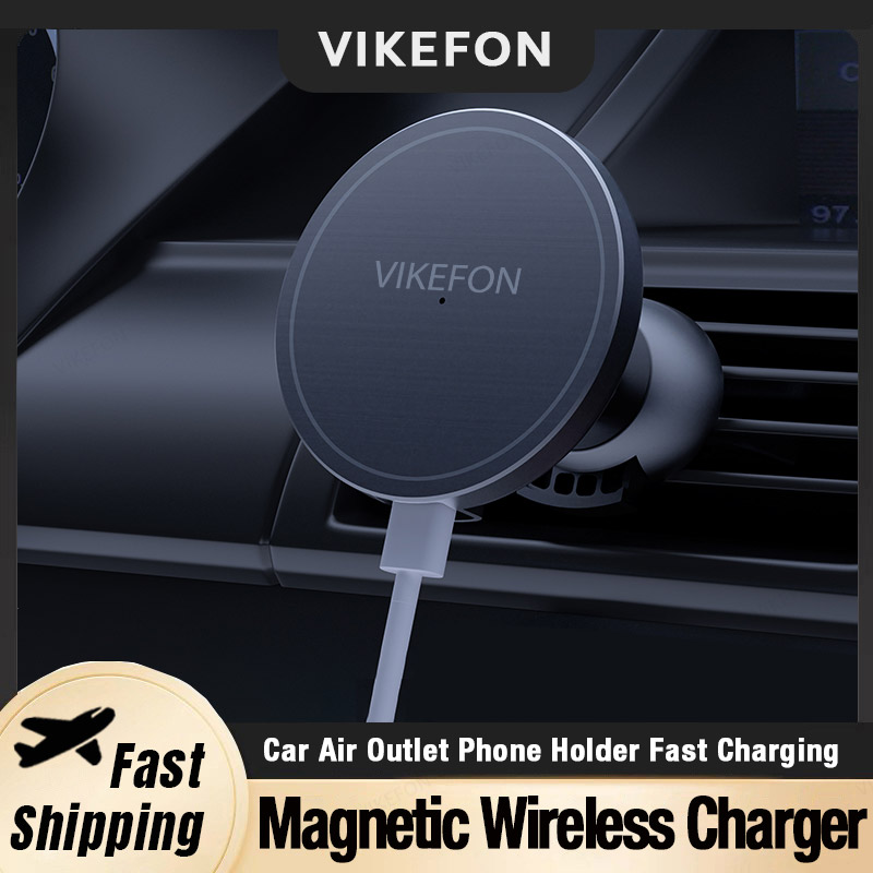 Magnetic Phone Holder For Car Vent - Автомобильное беспроводное зарядное устройство для телефона