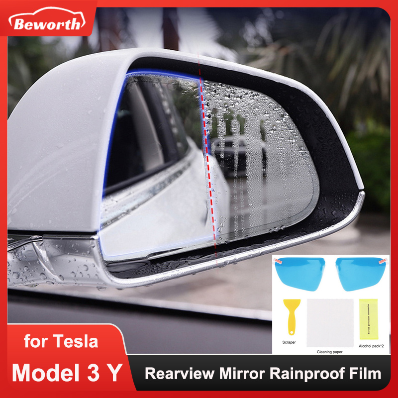Anti Glare Car Rearview Mirror Film - 2 шт. непромокаемая пленка для зеркала