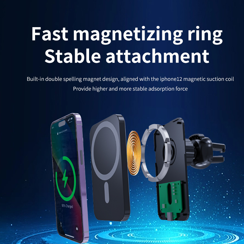 Магнитное беспроводное автомоб – обзор и цена Magnetic Phone Holder For Car Vent