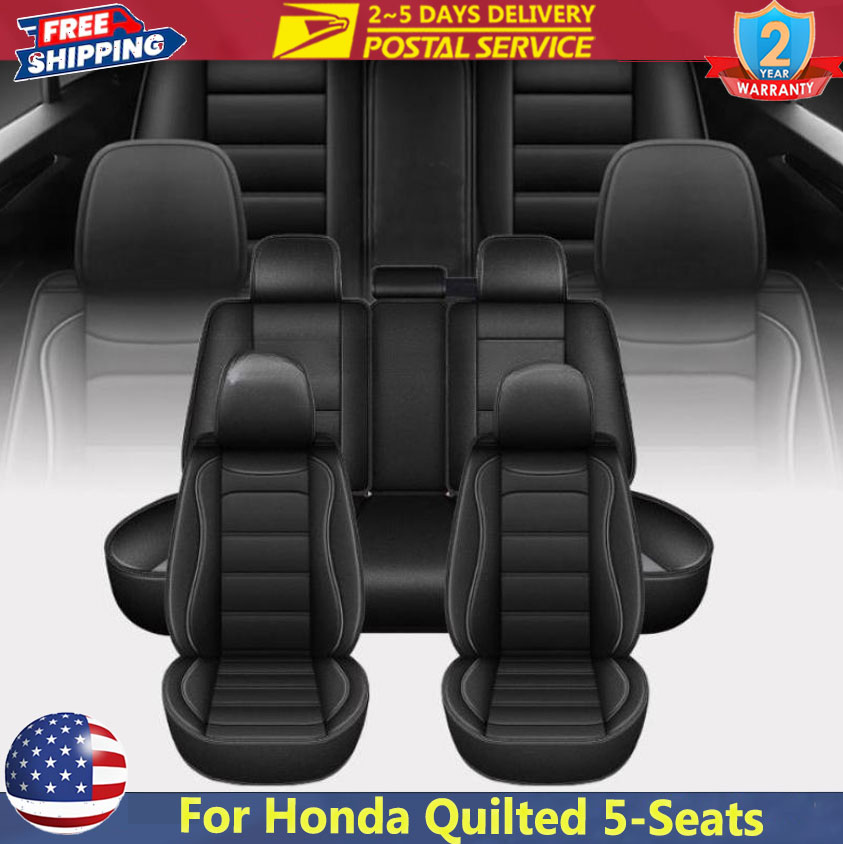 Черные универсальные чехлы на  – обзор и цена Leather Car Seat Covers Full Set Universal