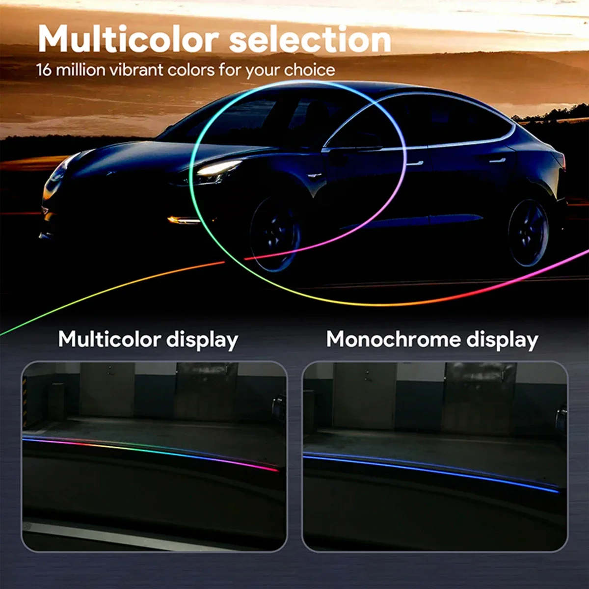 140/150 см светодиодный автомо – обзор и цена Led Ambient Interior Car Lights App Control