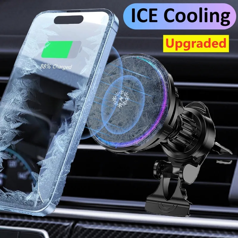Охлаждающая Магнитная Беспрово – обзор и цена Wireless Car Charger Mount Fast Charging