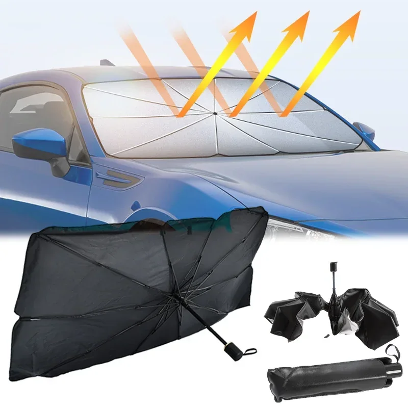 Солнцезащитный экран для лобов – обзор и цена Car Sunshade Windshield Umbrella Foldable