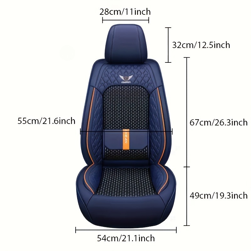 Для Peugeot 206, W205, Honda J – обзор и цена Leather Car Seat Covers Full Set Universal