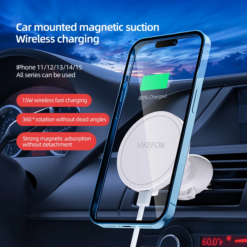 Магнитное беспроводное зарядно – обзор и цена Magnetic Phone Holder For Car Vent