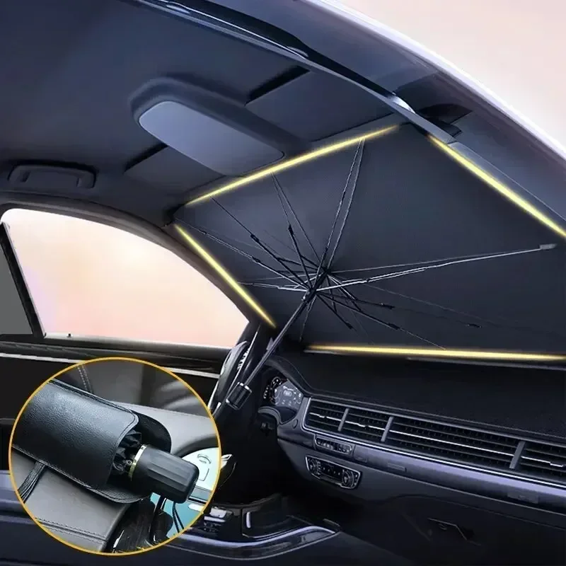 Многофункциональный удобный ск – обзор и цена Car Sunshade Windshield Umbrella Foldable