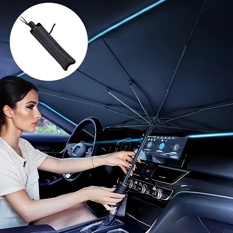 Солнцезащитный экран для лобов – обзор и цена Car Sunshade Windshield Umbrella Foldable