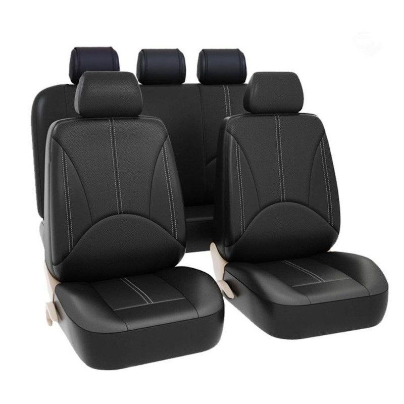Универсальные черные чехлы для – обзор и цена Leather Car Seat Covers Full Set Universal